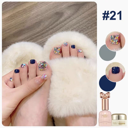 💅Modisches Glitzer-Nagellack-Kombiset in zwei Farben