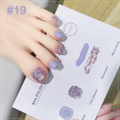 💅Modisches Glitzer-Nagellack-Kombiset in zwei Farben
