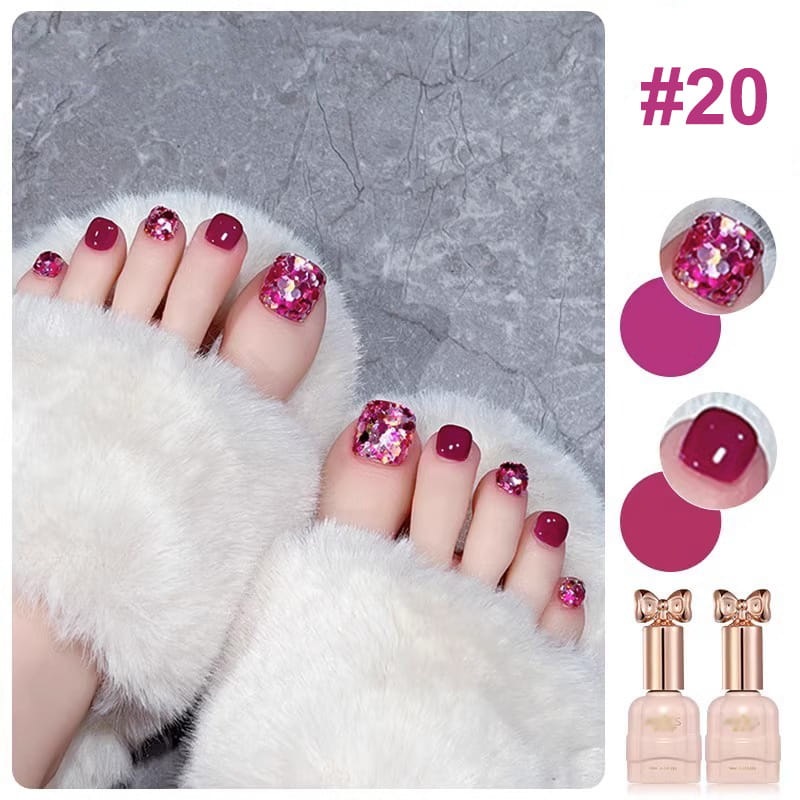 💅Modisches Glitzer-Nagellack-Kombiset in zwei Farben