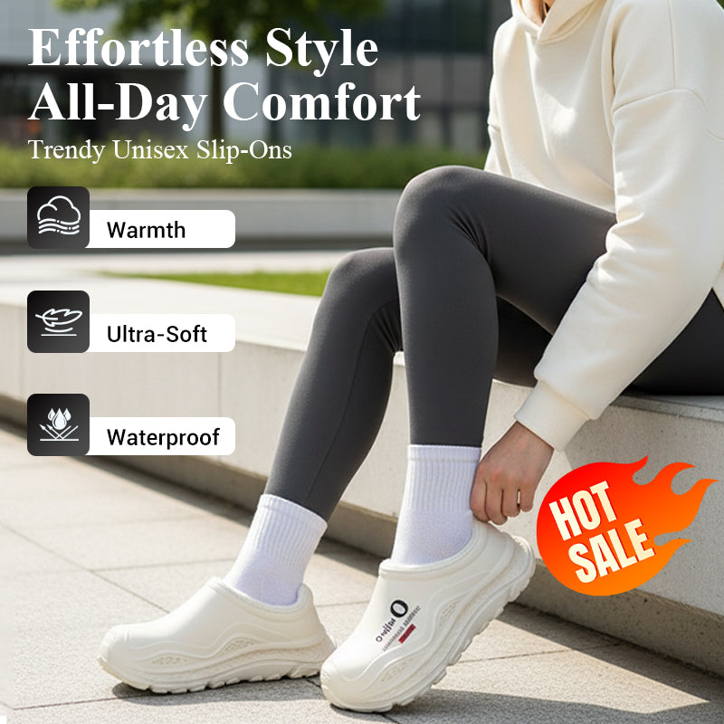 🖤 Black-Friday-Mega-Angebot – 50 % Rabatt!🔥 Gemütliche, wasserdichte Slipper mit Fleecefutter – extrem warm, weich und bequem