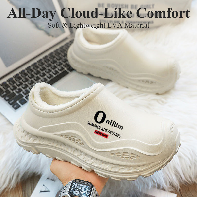 🖤 Black-Friday-Mega-Angebot – 50 % Rabatt!🔥 Gemütliche, wasserdichte Slipper mit Fleecefutter – extrem warm, weich und bequem