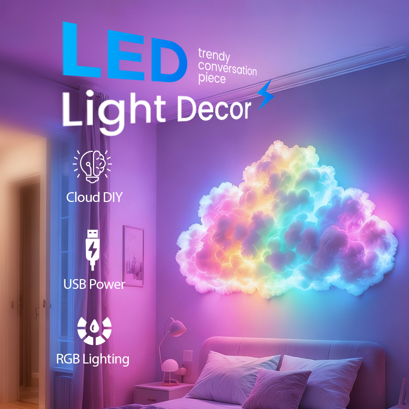 🎁Begrüßen Sie Weihnachten mit 50 % Rabatt🎅DIY-Gewitterwolken-LED-Lichtdekoration mit USB-Stromversorgung