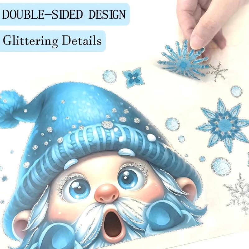 💖Black-Friday-Mega-Angebot – 50 % Rabatt!💖Weihnachtliche Glitzer-Fensteraufkleber 9-teilig