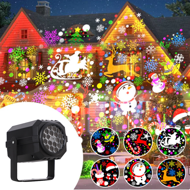 🎁Begrüßen Sie Weihnachten mit 50 % Rabatt💥Rotierender LED-Weihnachtsmuster-Projektor
