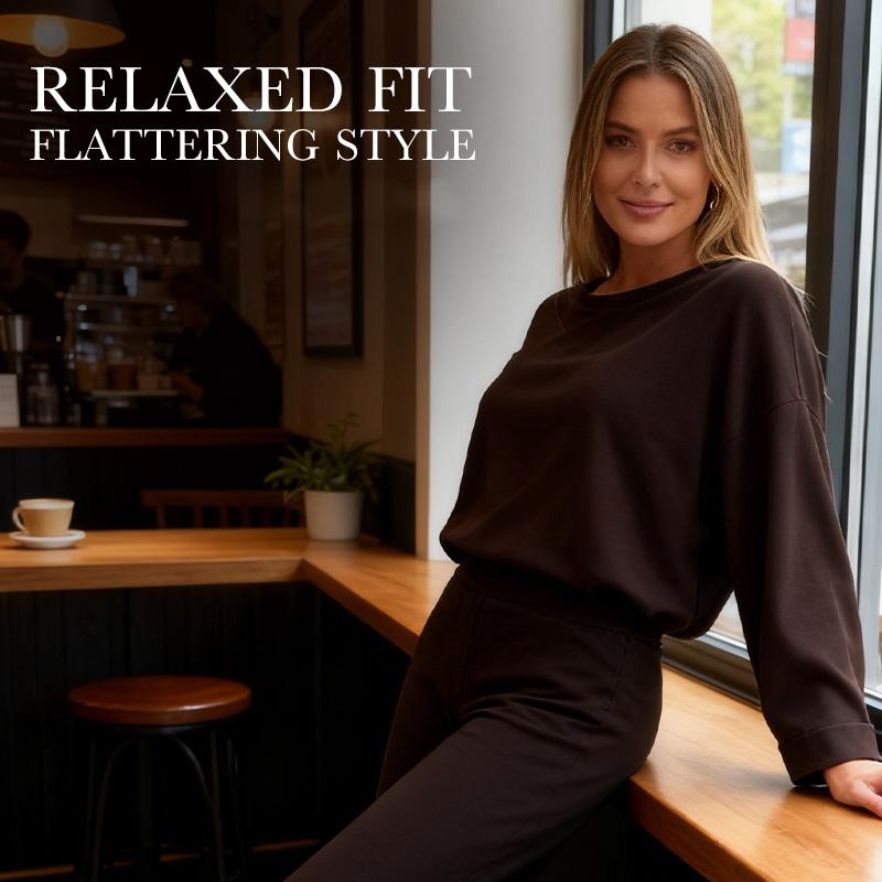 Damen-Zweiteiler: Lässiges Top & Weite Hose🎁50 % Rabatt + kostenloser Versand