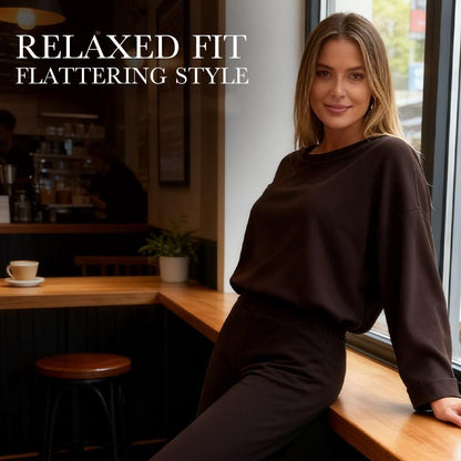 Damen-Zweiteiler: Lässiges Top & Weite Hose🎁50 % Rabatt + kostenloser Versand