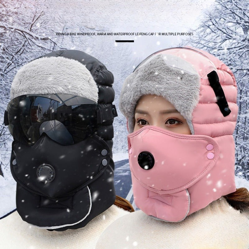 🖤 Black-Friday-Mega-Angebot – 50 % Rabatt! Thermische Kappe mit abnehmbarer Atemventilmaske