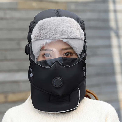 🖤 Black-Friday-Mega-Angebot – 50 % Rabatt! Thermische Kappe mit abnehmbarer Atemventilmaske