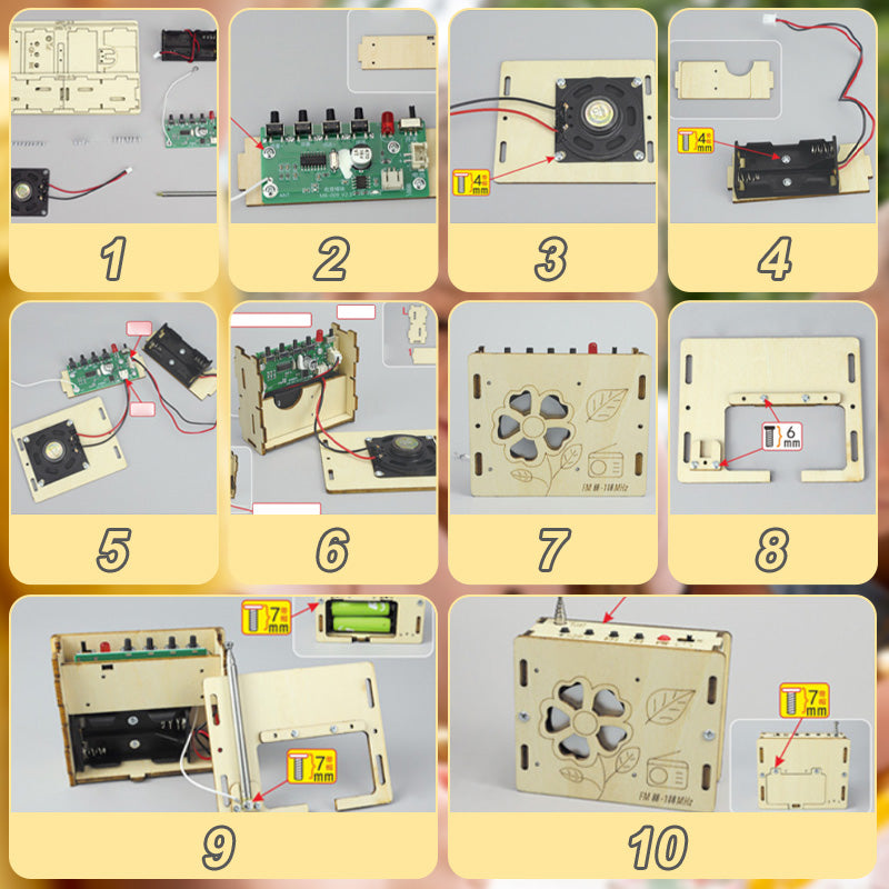 🎁Begrüßen Sie Weihnachten mit 50 % Rabatt🎁 Pädagogisches Kinderspielzeug – DIY Mini-Radio