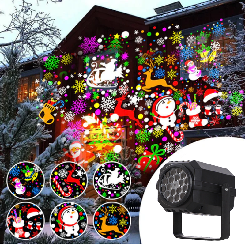 🎁Begrüßen Sie Weihnachten mit 50 % Rabatt💥Rotierender LED-Weihnachtsmusterprojektor