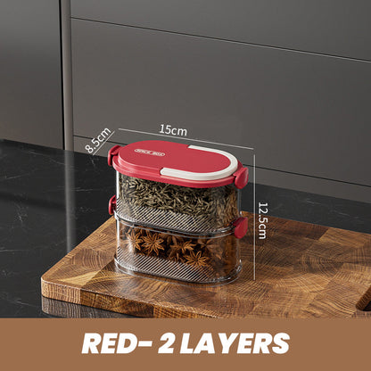 ⌚️Zeitlich begrenztes Sonderangebot🔥 Mehrschichtiger, versiegelter Gewürzhalter🏠
