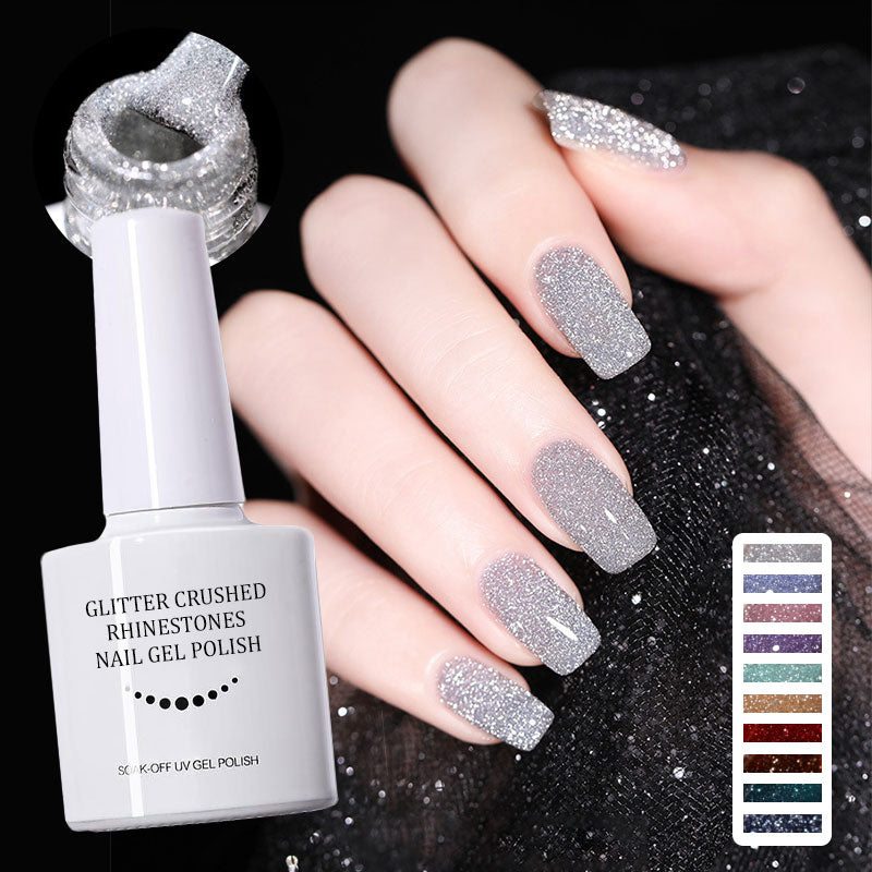 💅✨Glitter Crushed Rhinestones Nagellack✨