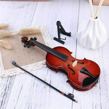 🔥Solange der Vorrat reicht 50 % Rabatt!🎉 Spielbare kleine Violine Figurine