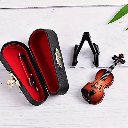🔥Solange der Vorrat reicht 50 % Rabatt!🎉 Spielbare kleine Violine Figurine