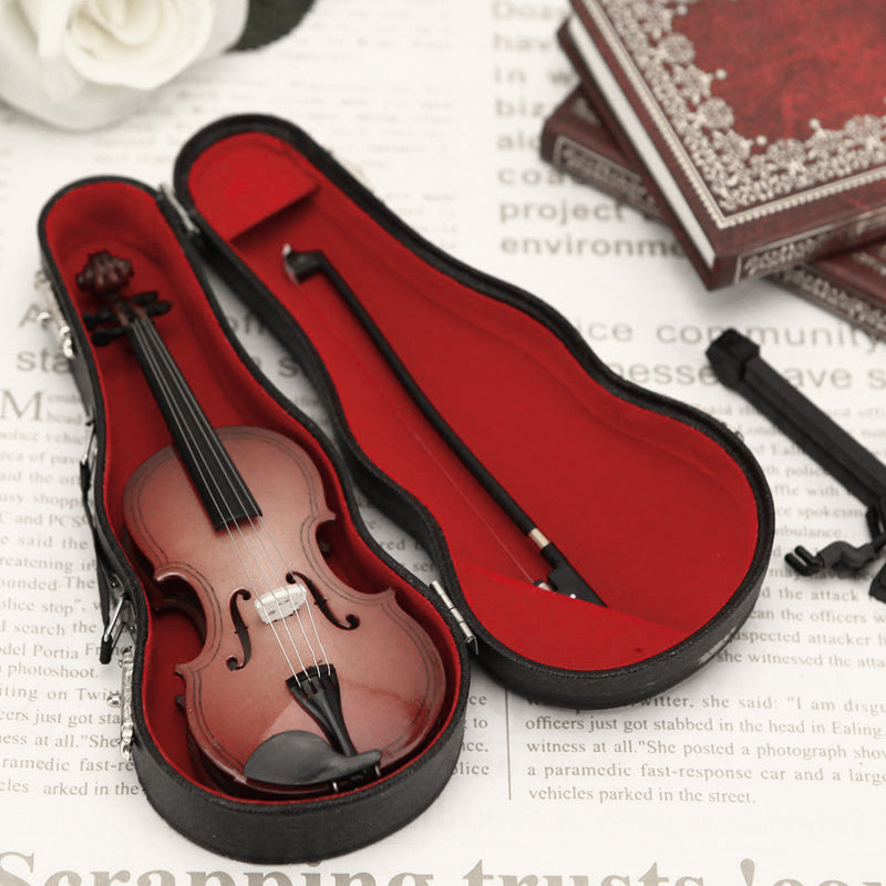 🔥Solange der Vorrat reicht 50 % Rabatt!🎉 Spielbare kleine Violine Figurine