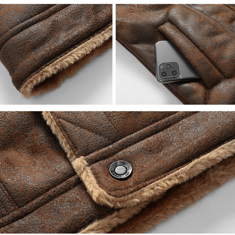 🔥Lässige und warme Herren-Lederjacke – strapazierfähig, stilvoll und bequem! 🚛Kostenloser Versand