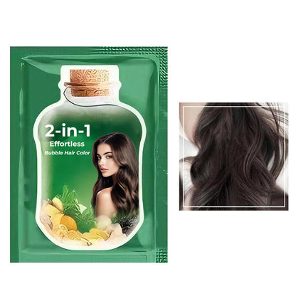 2-in-1 Mühelose Bubble-Haarfarbe