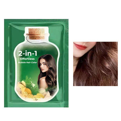 2-in-1 Mühelose Bubble-Haarfarbe