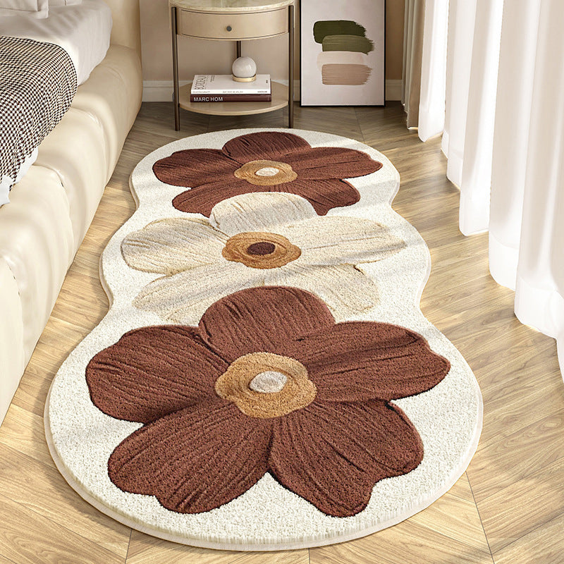 🧸 50% RABATT JETZT ! 🌟 Weicher Teppich mit Unregelmäßigem Blumenmuster – Pflegeleicht, Rutschfest & Gemütliche Atmosphäre 🏠