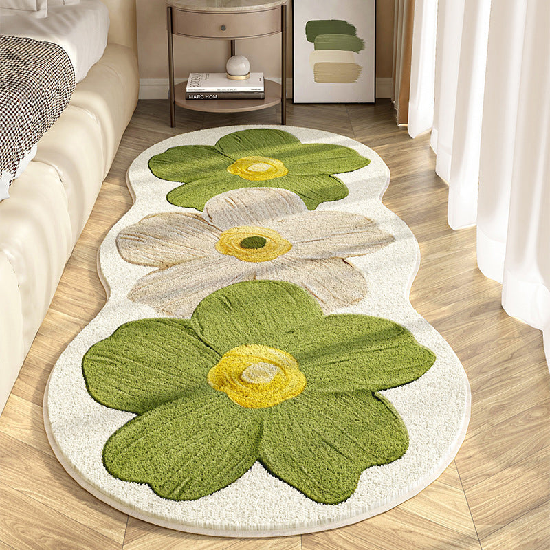 🧸 50% RABATT JETZT ! 🌟 Weicher Teppich mit Unregelmäßigem Blumenmuster – Pflegeleicht, Rutschfest & Gemütliche Atmosphäre 🏠