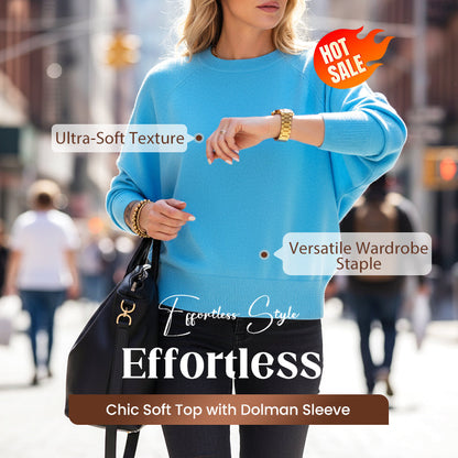 Mühelos schickes Oberteil mit Dolman-Ärmeln