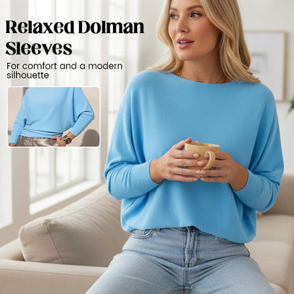 Mühelos schickes Oberteil mit Dolman-Ärmeln
