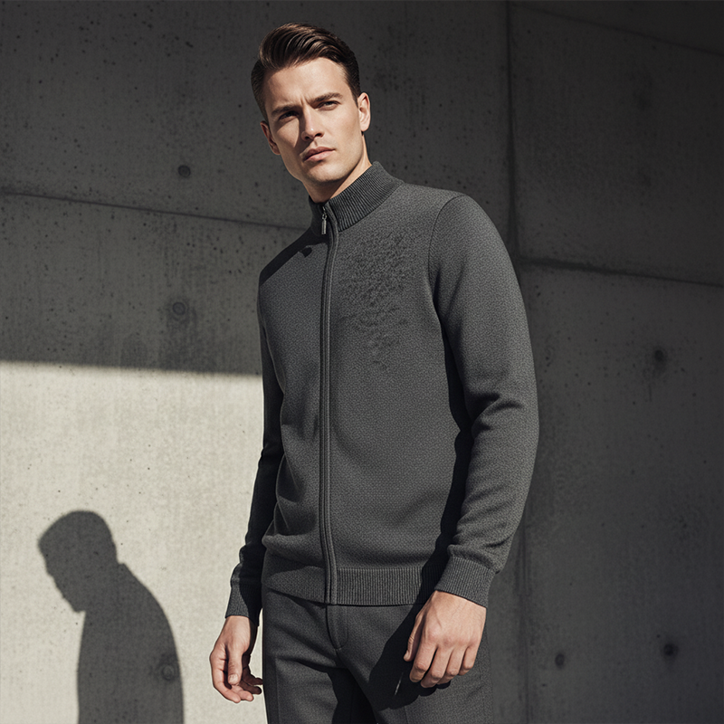 Value Bundle: Warm & Comfortable Knit Cardigan Sweater for Men + Shirt