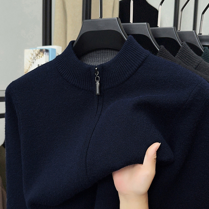 Value Bundle: Warm & Comfortable Knit Cardigan Sweater for Men + Shirt