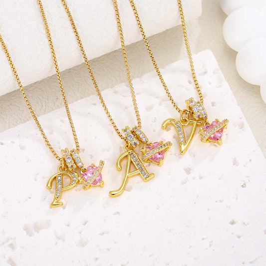 💖 Letzter Tag: 50% Rabatt ✨ 3-lagige Anhänger-Halsketten mit Initialen A-Z 🎀