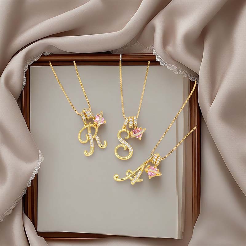 💖 Letzter Tag: 50% Rabatt ✨ 3-lagige Anhänger-Halsketten mit Initialen A-Z 🎀