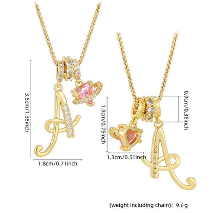 💖 Letzter Tag: 50% Rabatt ✨ 3-lagige Anhänger-Halsketten mit Initialen A-Z 🎀
