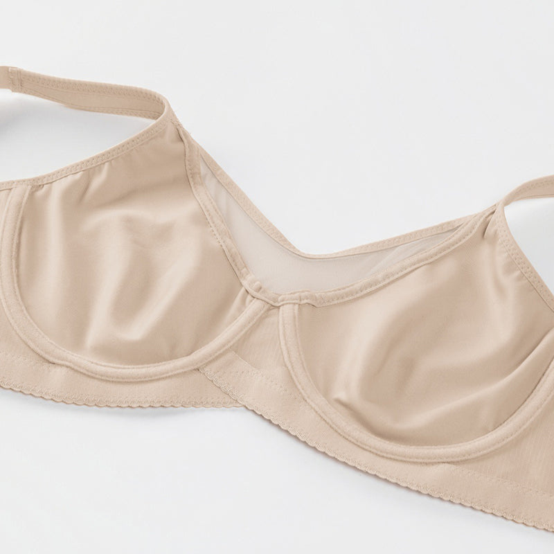 Damen eleganter transparenter Vollschalen-BH in großen Größen