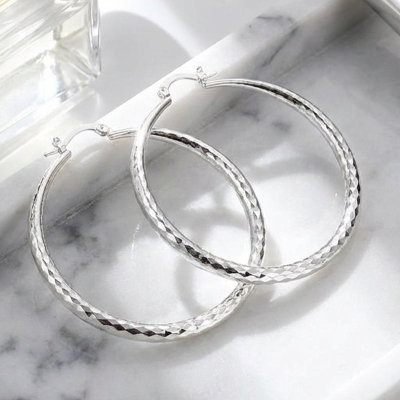 🚨Letzter Tag! 65% REDUKTION💎Diamantgeschliffene Creolen für Damen💖