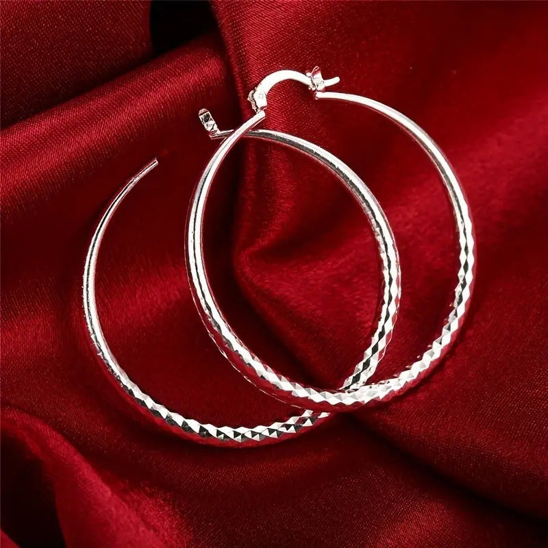 🚨Letzter Tag! 65% REDUKTION💎Diamantgeschliffene Creolen für Damen💖