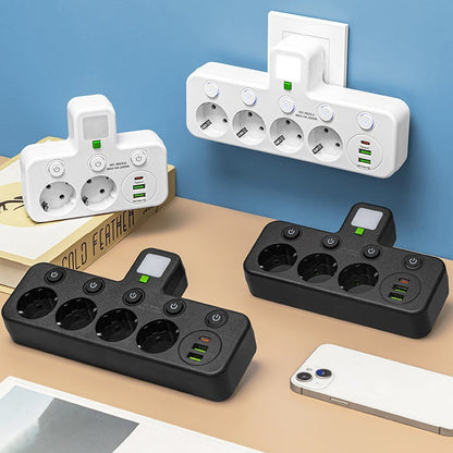 📢📢50 %  RABATT !! ⏰Intelligente Steckdosenleiste mit USB-Anschlüssen