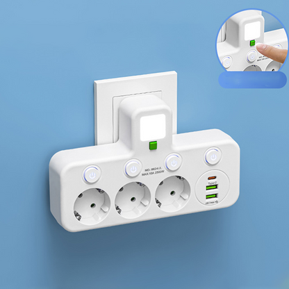 📢📢50 %  RABATT !! ⏰Intelligente Steckdosenleiste mit USB-Anschlüssen