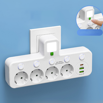 📢📢50 %  RABATT !! ⏰Intelligente Steckdosenleiste mit USB-Anschlüssen