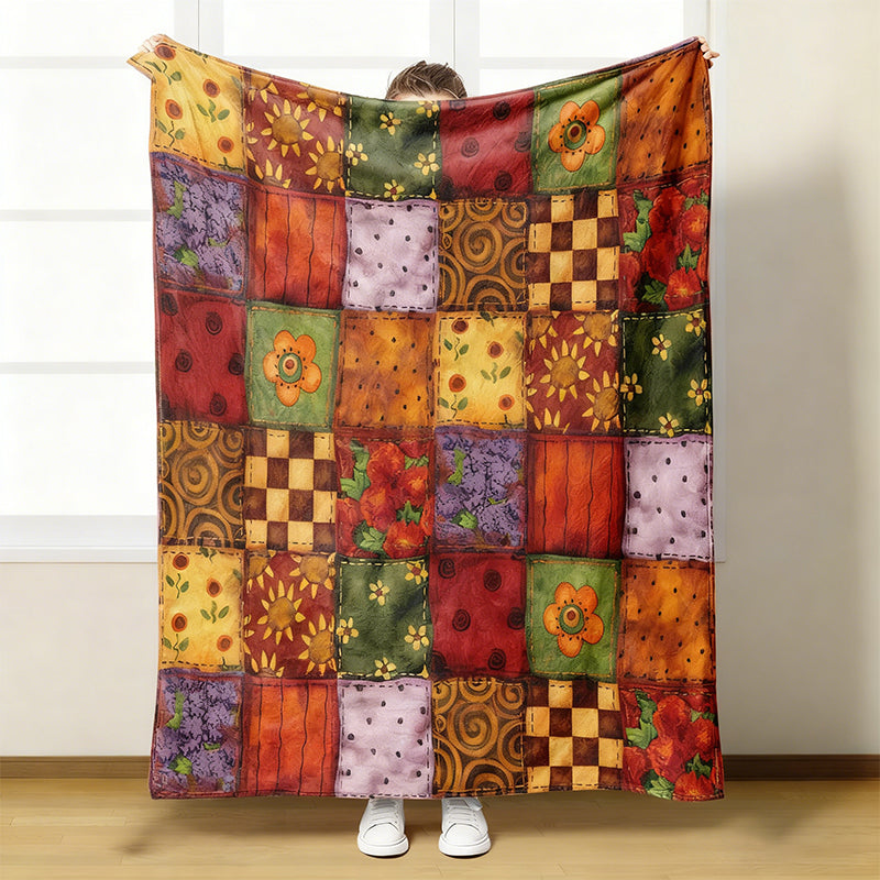 🌸 Kuschelige Flanelldecke mit Blumenmuster – Ultraweich & dekorativ für Ihr Zuhause!