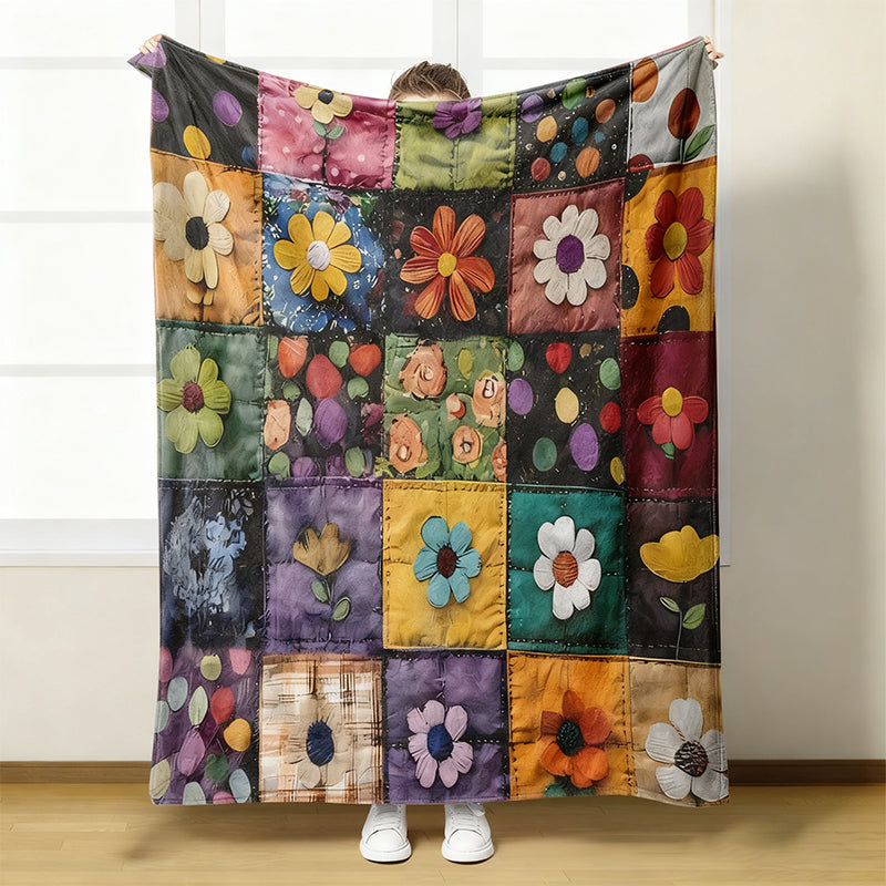 🌸 Kuschelige Flanelldecke mit Blumenmuster – Ultraweich & dekorativ für Ihr Zuhause!