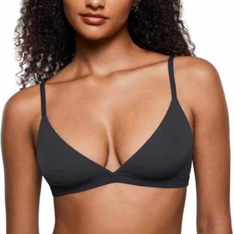 Drahtloser Triangel-Bralette für Damen mit Jelly-Einsätzen