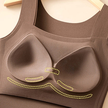 🎁Weihnachtsverkauf 50 % Rabatt Damen Thermo-Tanktop mit U-Ausschnitt und integriertem BH