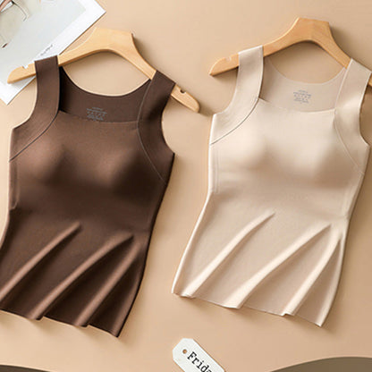 🎁Weihnachtsverkauf 50 % Rabatt Damen Thermo-Tanktop mit U-Ausschnitt und integriertem BH