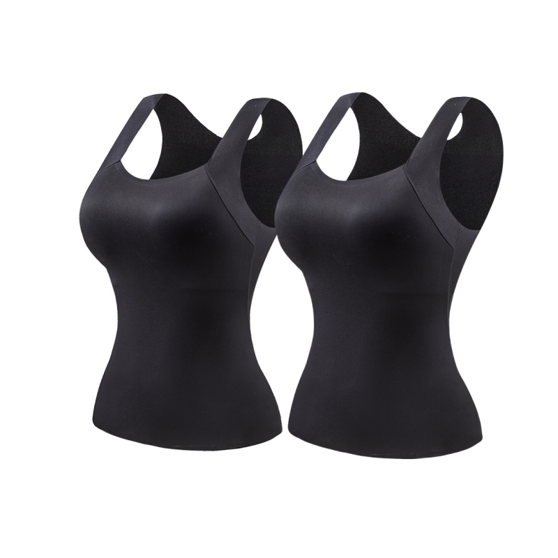 🎁Weihnachtsverkauf 50 % Rabatt Damen Thermo-Tanktop mit U-Ausschnitt und integriertem BH