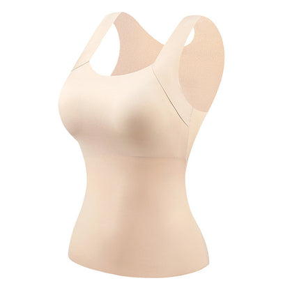 🎁Weihnachtsverkauf 50 % Rabatt Damen Thermo-Tanktop mit U-Ausschnitt und integriertem BH