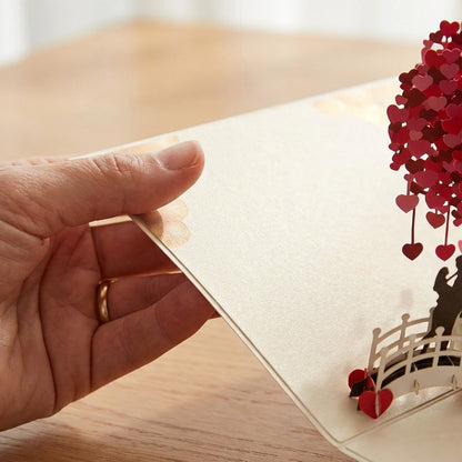 💕Heiße Sonderangebote - 3D Pop-up Herzbaum Grußkarte