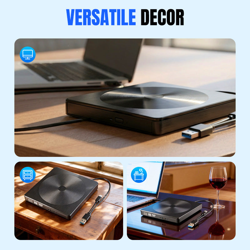 📢📢62 % Rabatt!! ⏰6-in-1 USB-externes DVD-/CD-Laufwerk und Hub
