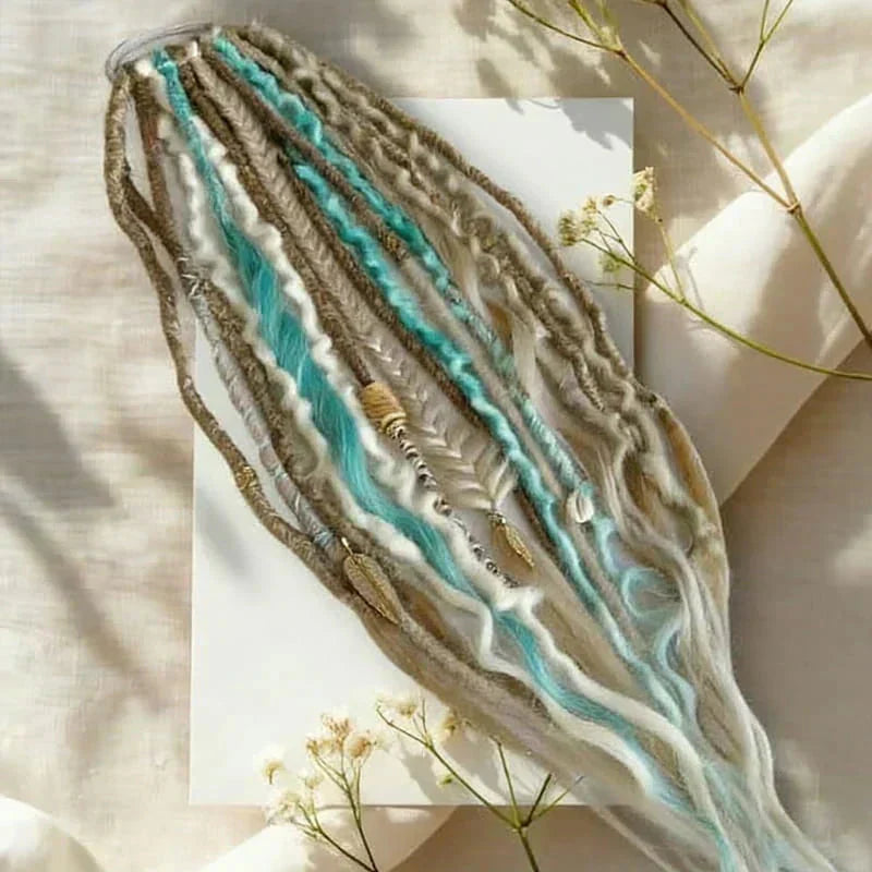 Deep Nu Locs Crochet Hair – geflochtene Zöpfe & lockere Wellen, Pferdeschwanz-Stil 💁🏽‍♀️✨