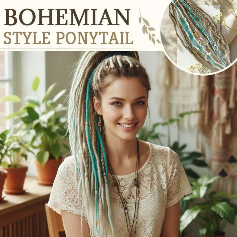 Deep Nu Locs Crochet Hair – geflochtene Zöpfe & lockere Wellen, Pferdeschwanz-Stil 💁🏽‍♀️✨