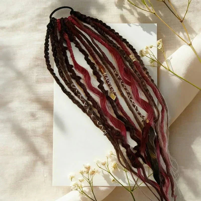 Deep Nu Locs Crochet Hair – geflochtene Zöpfe & lockere Wellen, Pferdeschwanz-Stil 💁🏽‍♀️✨