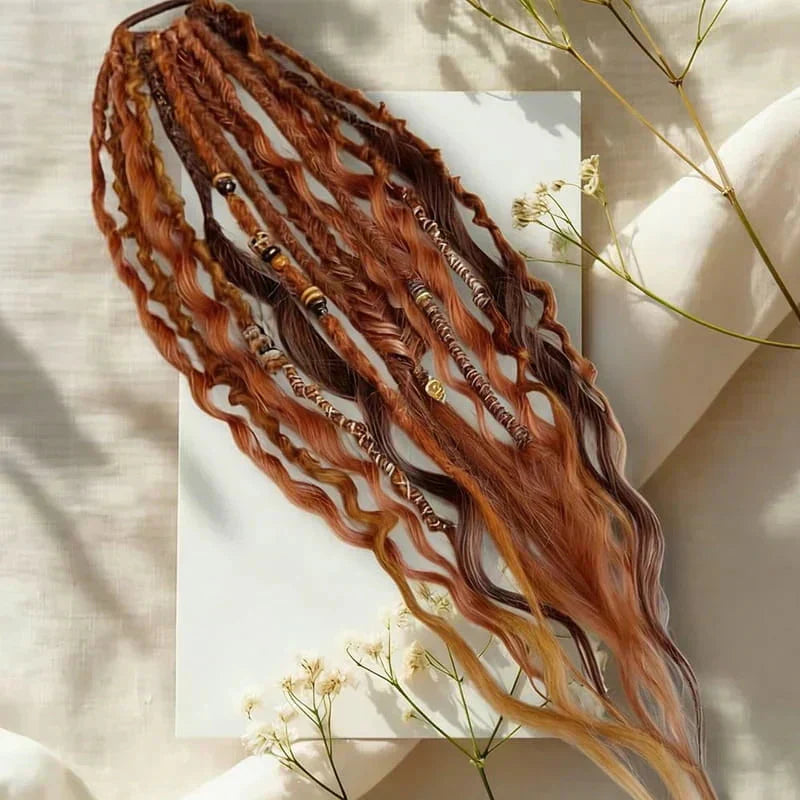 Deep Nu Locs Crochet Hair – geflochtene Zöpfe & lockere Wellen, Pferdeschwanz-Stil 💁🏽‍♀️✨